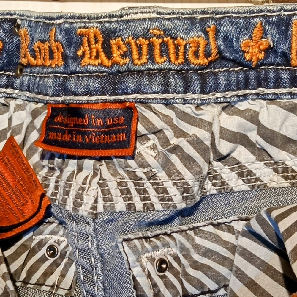 Rock revival jeans size 27 women's mid rise-skinny Beet Red - Picture 4 of 7